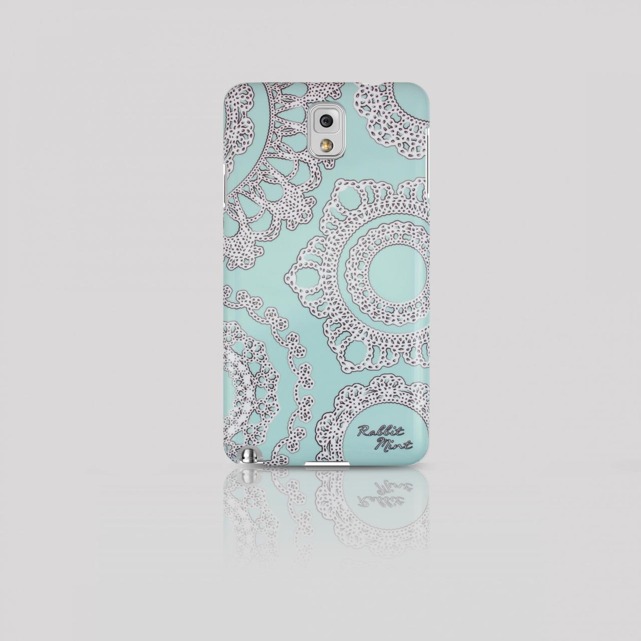 Samsung Galaxy Note 3 Case - Lace & Mint (00006-n3)