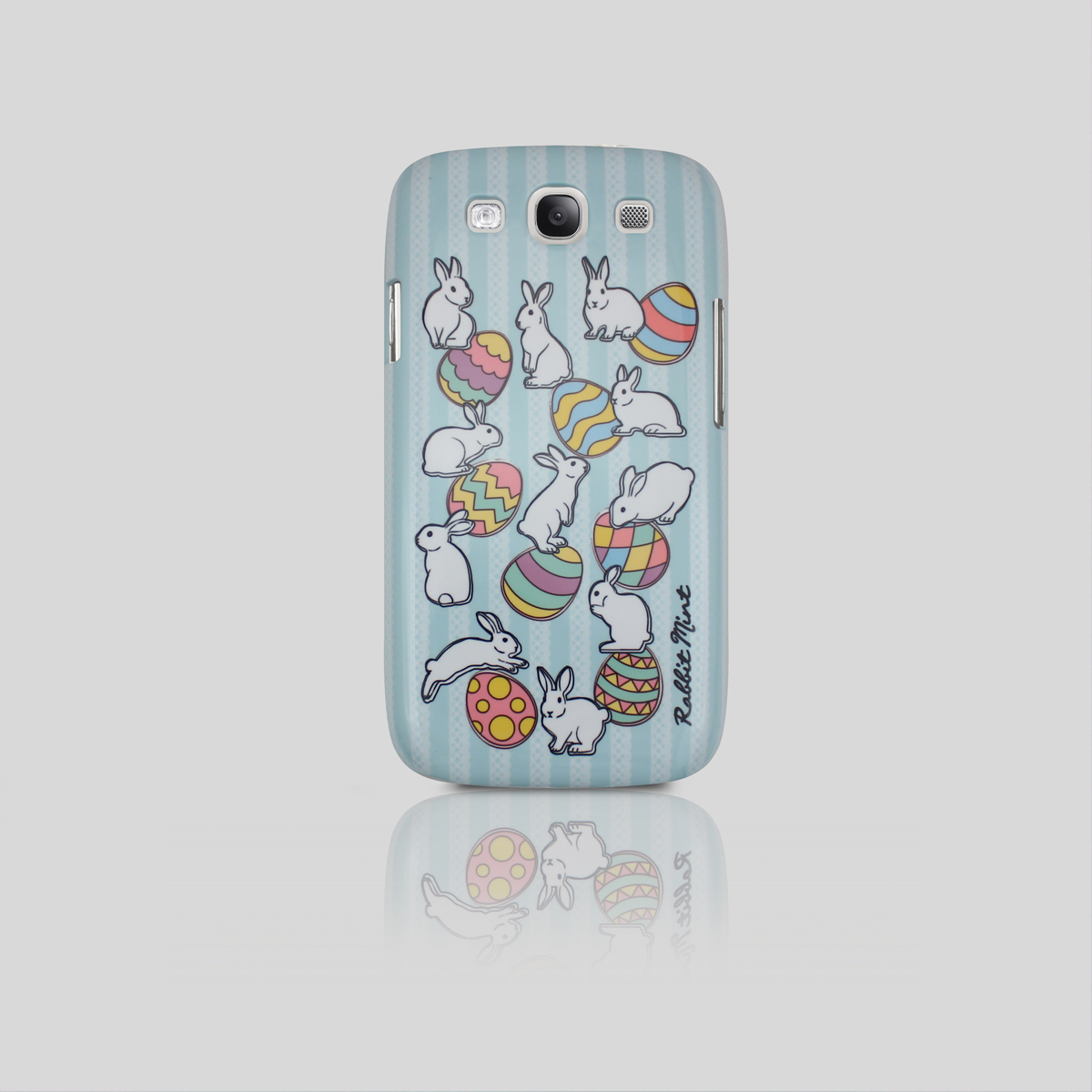 Samsung Galaxy S3 Case - Easter Rabbit - Blue Lace (00063 - S3)