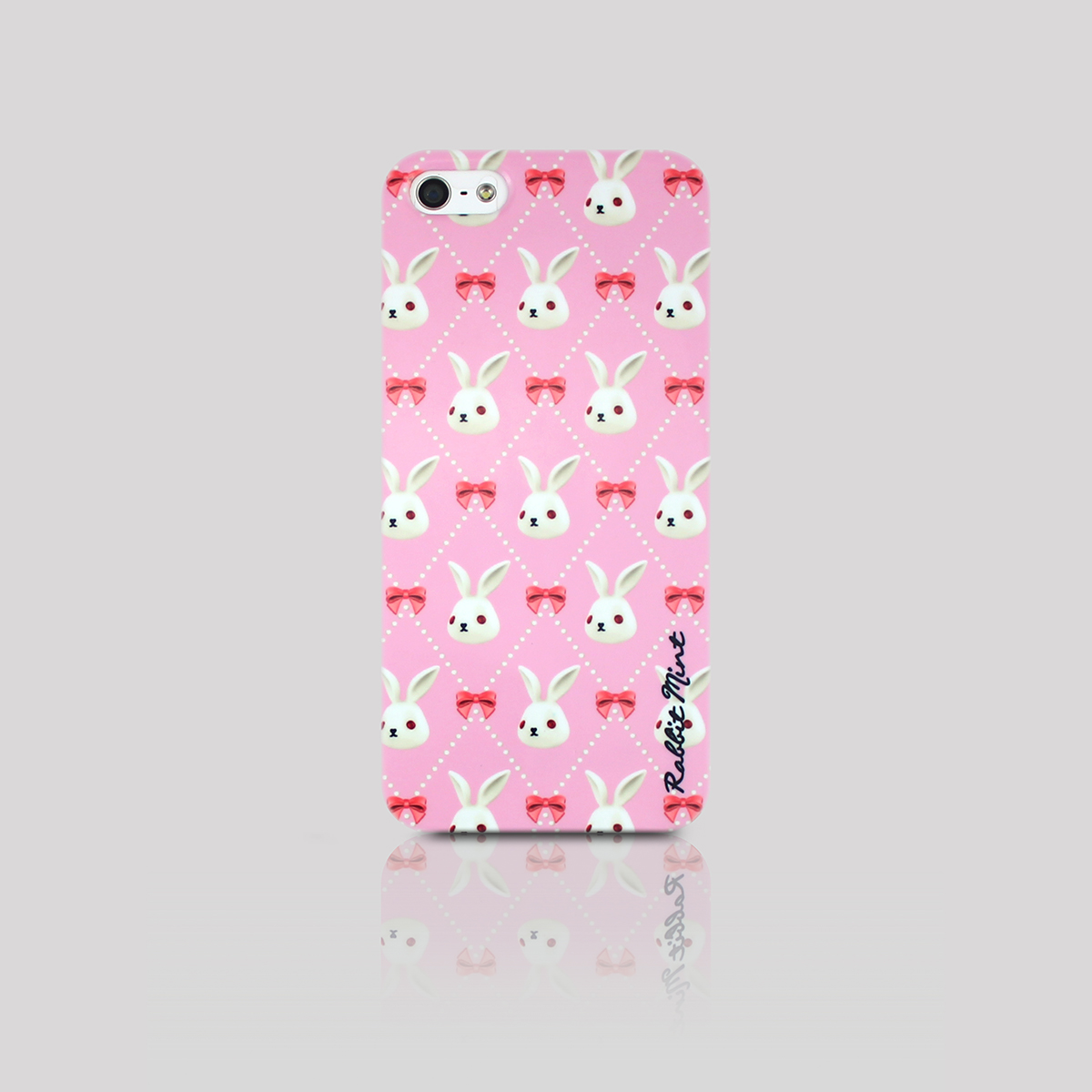 Iphone 5 / 5s Case - Merry Boo & Pink Ribbon (m0013-ip5)