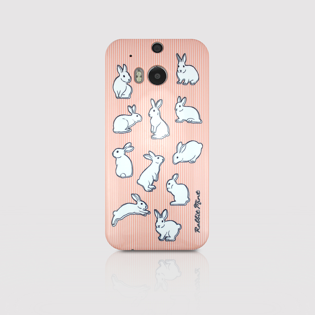 Htc One M8 Case - Rabbit & Pink (p00050)